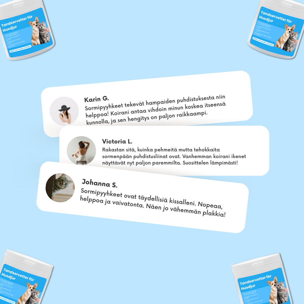 Sormipyyhkeet lemmikeille